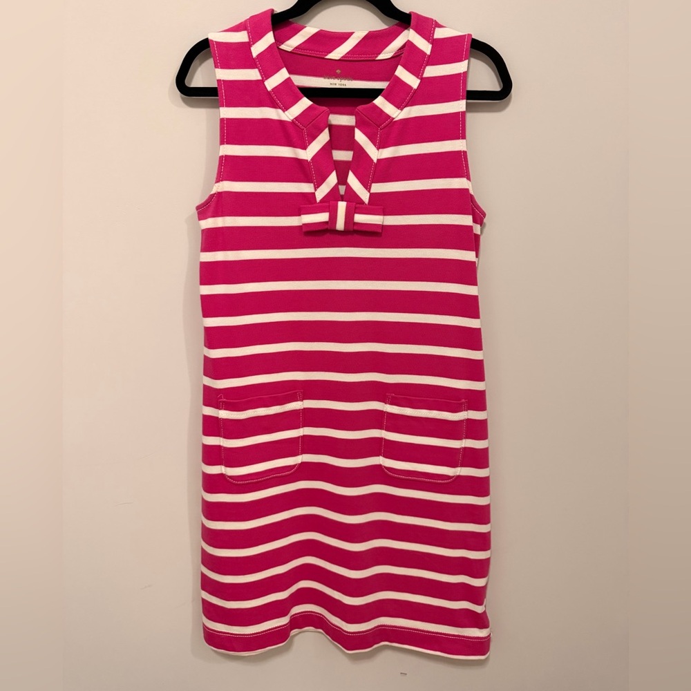 Kate Spade Pink and White Striped Top